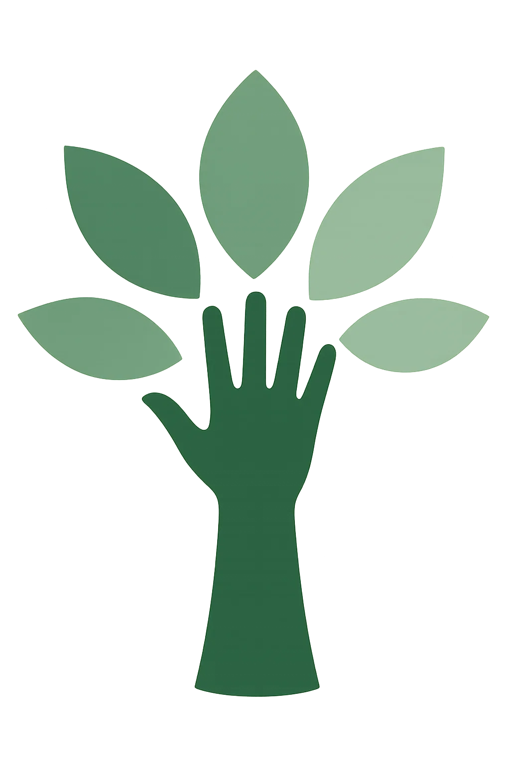 Árvore em forma de mão